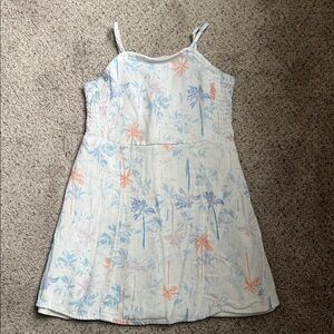 Girls Floral Print Dress - Size 6/7